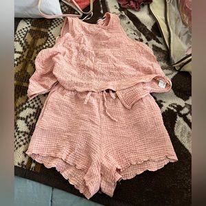 Zara matching shorts set